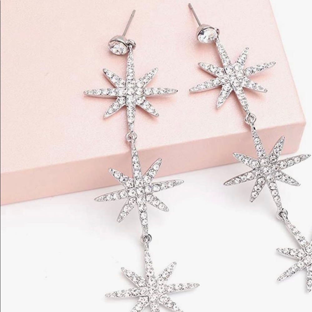 Star Burst dangle earrings
